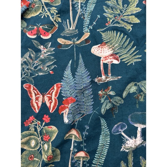 Eddie Bauer Shirt Mens X-Large Green Mushroom Nature Classic Fit Cottagecore - Picture 3 of 8